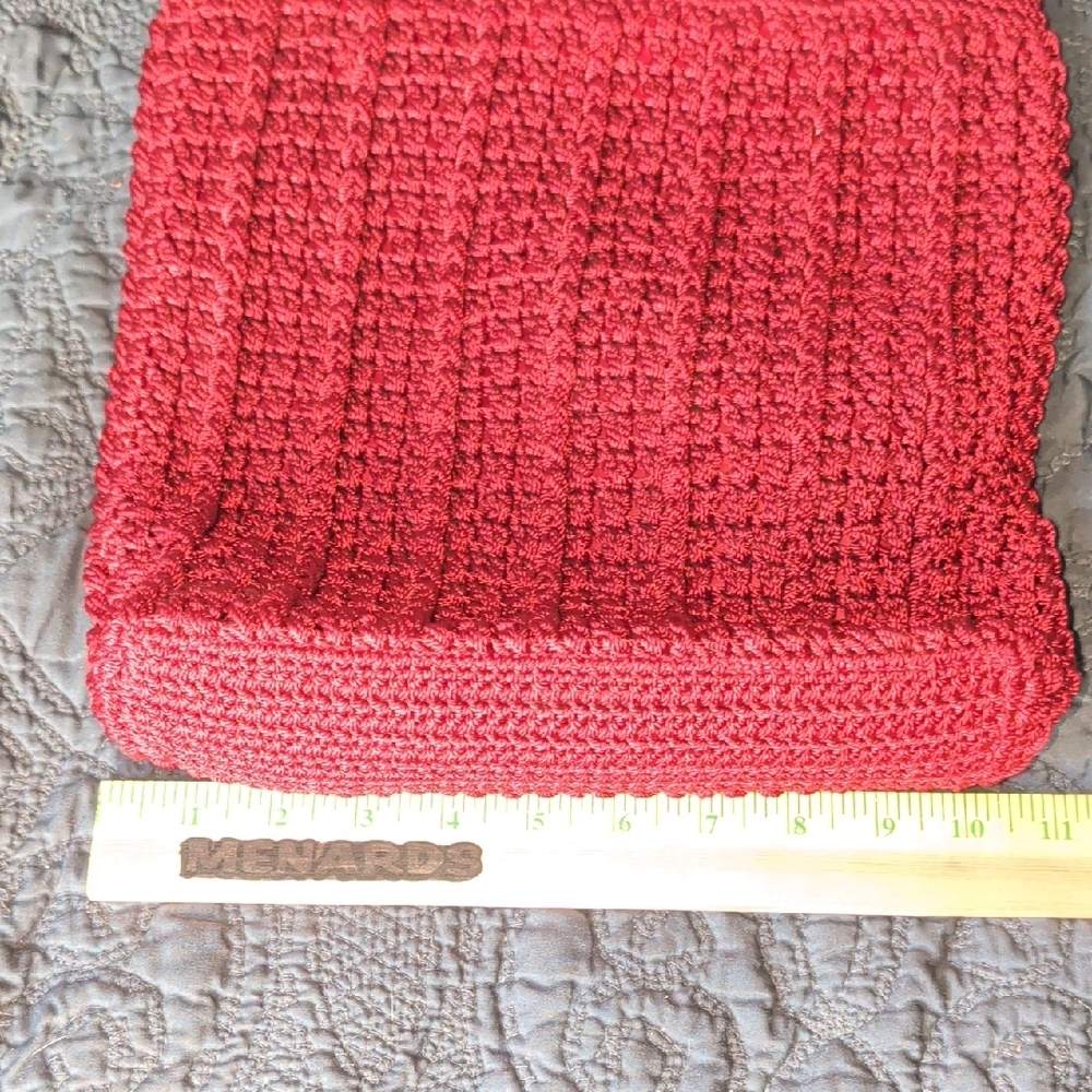 The Sak Burgundy Crochet Shoulder Bag - Picture 8 of 16